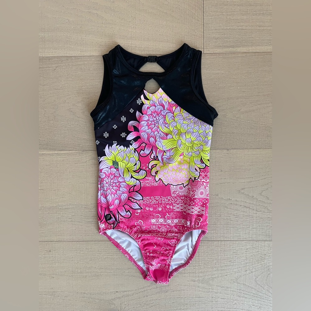 Sylvia P gymnastics leotard. Size Child 10